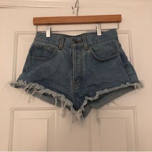 Brandy Melville high waisted jean shorts